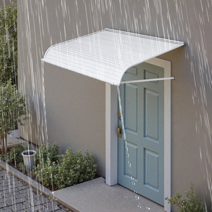 Aluminum Door Awning 48 x 42 in, Rain Sun Snow Shield