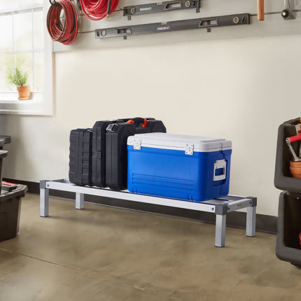 Aluminum Dunnage Rack 48 x 14 in, 8 in High, 1000 lb