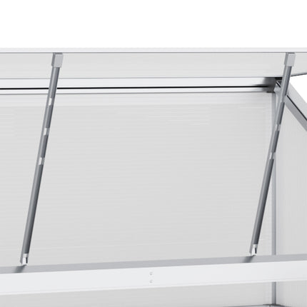 Aluminum greenhouse with foundation, 3 levels, 131x58x139.5 cm