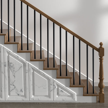 Aluminum Stair Balusters, 51 Pack, 36 In, Black, 3/4 In