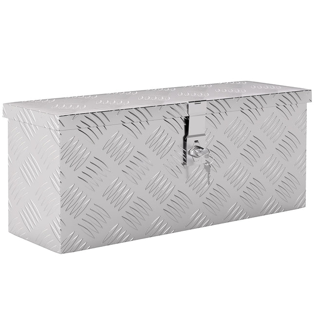 Aluminum Tool Box with Lock, Lightweight, 50x15.5x20.5 cm