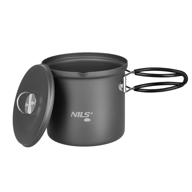 Aluminum Travel Pot with Lid, 1000ml Capacity