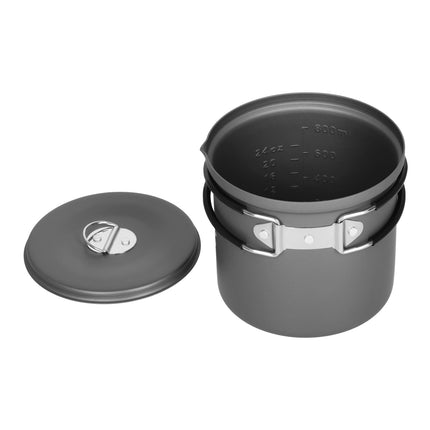 Aluminum Travel Pot with Lid, 1000ml Capacity