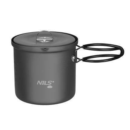 Aluminum Travel Pot with Lid, 1000ml Capacity