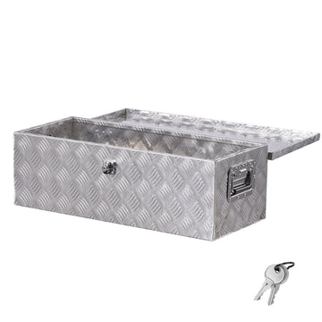 Aluminum Truck Bed Tool Box 30x13x9.6 in, Lock & Keys
