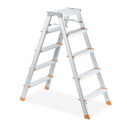 Aluminum double-sided stepladder