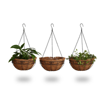 Ampel coconut fiber set of 3