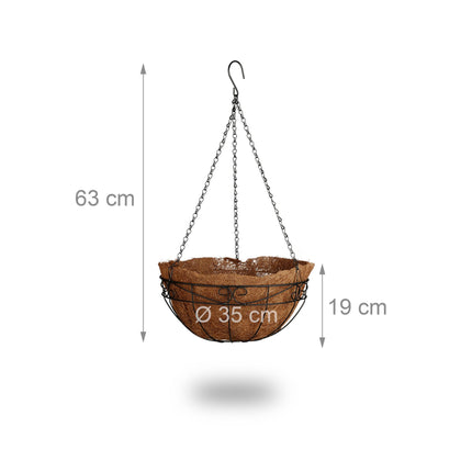 Ampel coconut fiber set of 3