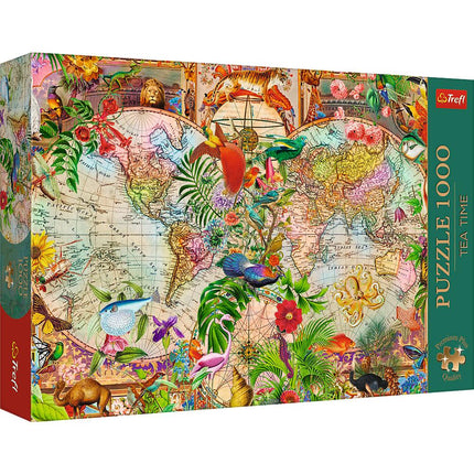 Ancient World Map Puzzle, 1000 Pieces, Premium Quality