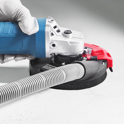 Angle Grinder Dust Shroud, 4-5 In, Vacuum Adapter, 6 Washers