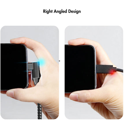 Angled USB-C cable USB 3.2 15W 0.2m