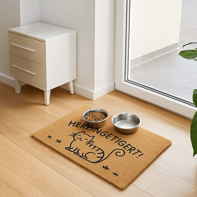 Animal Doormat, Coconut Fiber, 60x40 cm, Dirt-Trapping