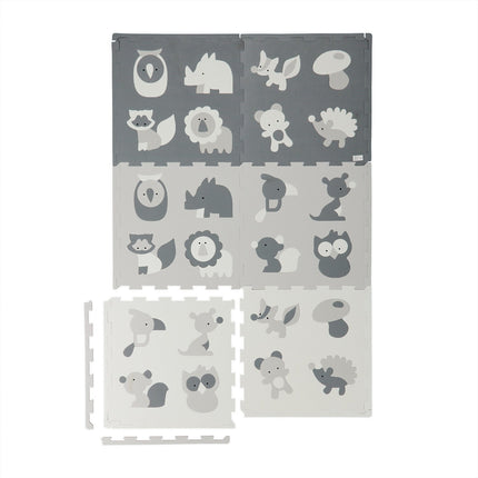 Animal Puzzle Mat – Foam, 6 Mats, 12 Edges