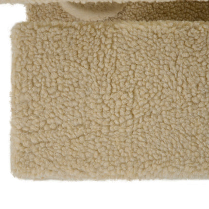 Animal stairs, 4-step plush, beige, 63.5x43x60 cm