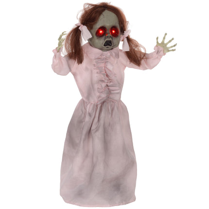 Animated Halloween Doll, Sound & Touch Activated, 76 cm