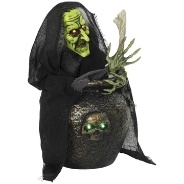 Animated Halloween Witch with Lights and Sound Activation