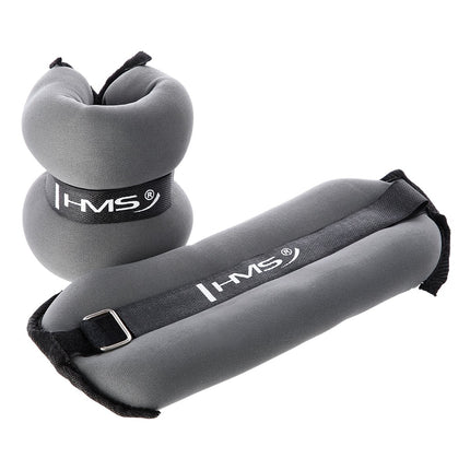 Ankle & Wrist Weights, 2 x 2 kg, Gray