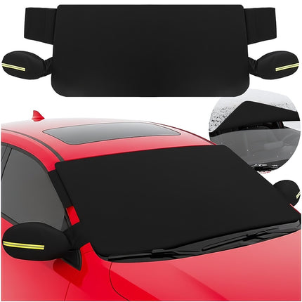 Anti-Frost Car Window Cover 183 x 80 cm, Waterproof, UV Protection, Black