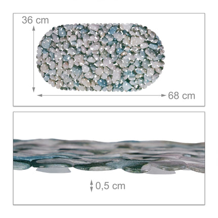 Anti-Slip Bath Mat Stone Design