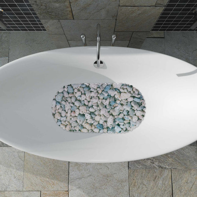 Anti-Slip Bath Mat Stone Design