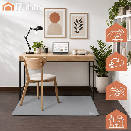 Anti-Slip Floor Mat for Chairs and Armchairs 80 x 120 cm, PU Backing