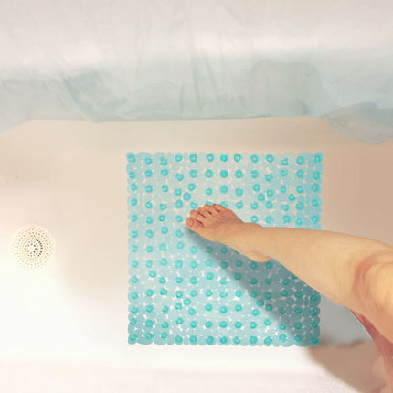 Anti-Slip Square Bathtub Mat with Suction Cups