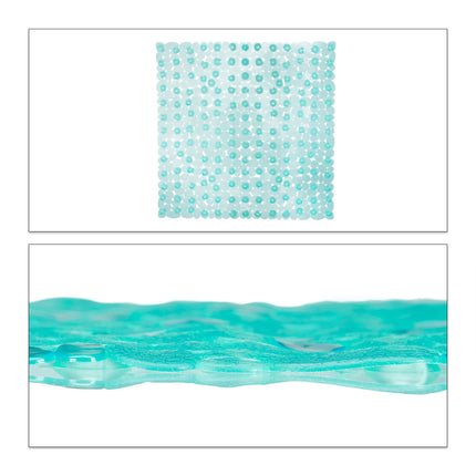 Anti-Slip Square Bathtub Mat with Suction Cups