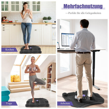 Anti-fatigue mat with massage points & 360° rolling massage ball standing mat
