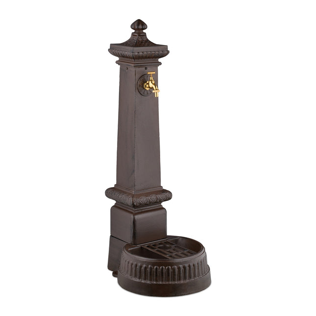 Antique Column Fountain with Tap & Basin, 100 cm