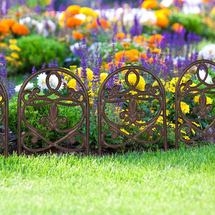Antique Garden Fence Panels, 10-Piece Set
