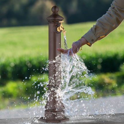 Antique Metal Garden Fountain with Tap, 80 cm