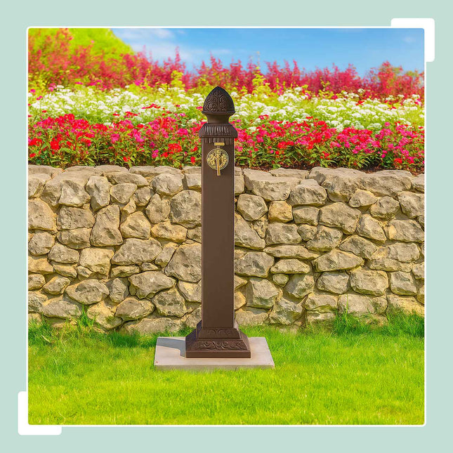 Antique Metal Garden Fountain with Tap, 81 cm