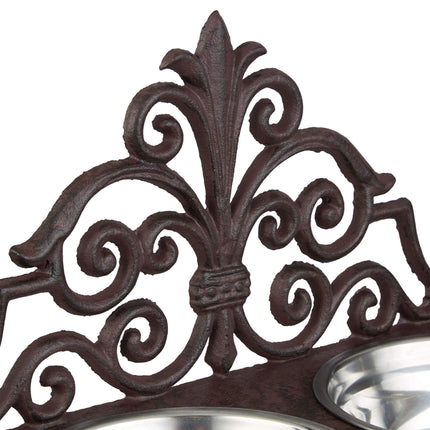 Antique-Style Dog Feeder Bar