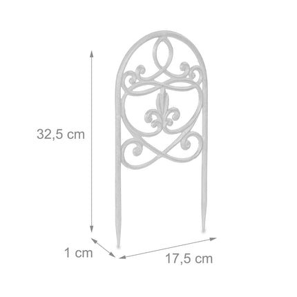 Antique Style Garden Fence Panels, 10-Piece Set