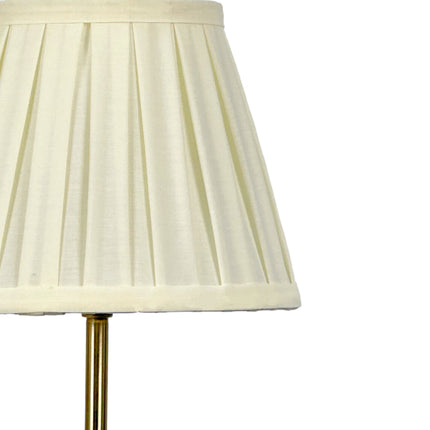 Antique Wall Lamp with Pleated Fabric Shade