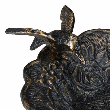 Antique cast iron bird bath