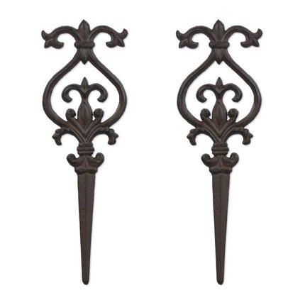 Antique garden plug set of 2