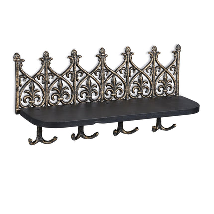 Antique keyboard with shelf