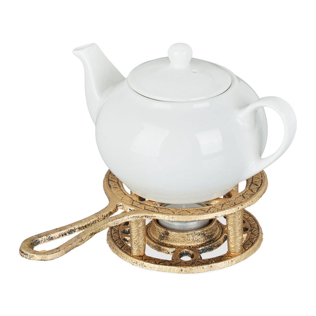 Antieke theepot in goud