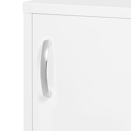 Wall-mounted pharmacy cabinet in steel, Lockable, White