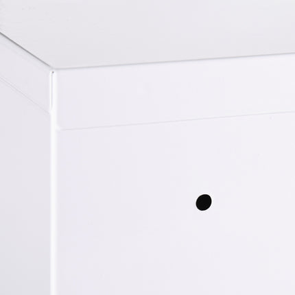 Wall-mounted Lockable pharmacy cabinet in steel, white 40x15x53.5 cm