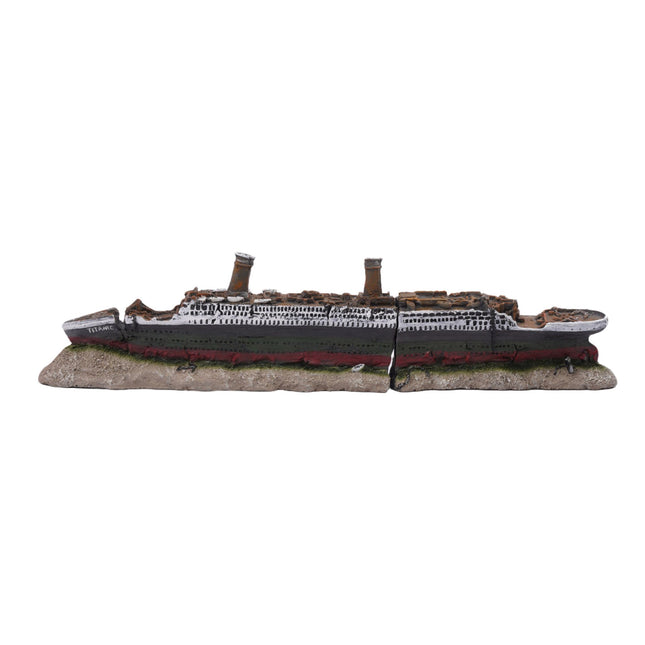 Aquarium Titanic Shipwreck Ornament, Non-Toxic Resin
