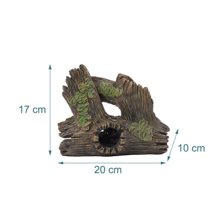 Aquarium Tree Trunk Ornament – Polyresin Hiding Cave