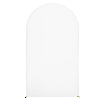 Arch Backdrop Stand 7.2 x 4 Ft, Gold Metal, With Cover