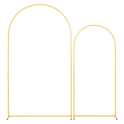 Arch Backdrop Stand Set of 2, Gold Metal 2.2 m and 1.8 m