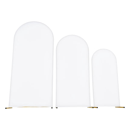 Arch Backdrop Stand Set of 3, Gold Metal, 1.2–1.8 m