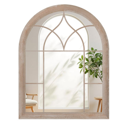 Arched Metal Frame Wall Mirror, 69 x 88.5 cm
