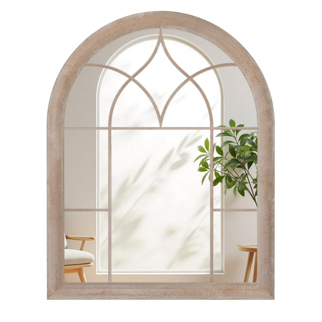 Arched Metal Frame Wall Mirror, 69 x 88.5 cm