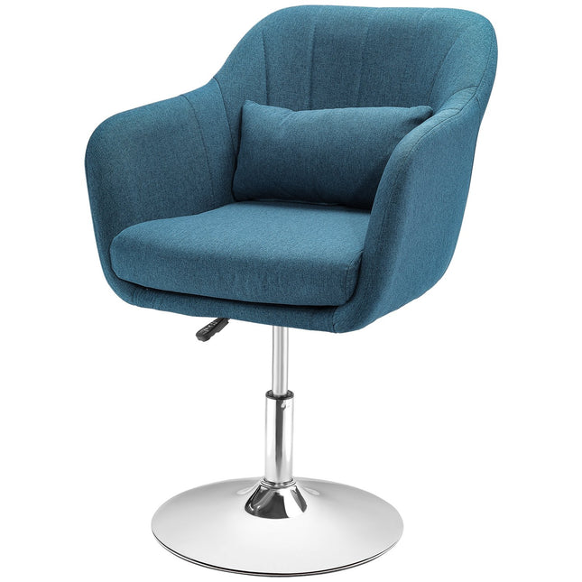 Armchair Lounge chair, Adjustable with lumbar cushion - Light blue