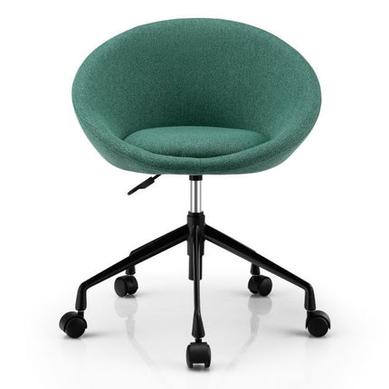 Armless Office Chair, Swivel, Adjustable Height, Linen